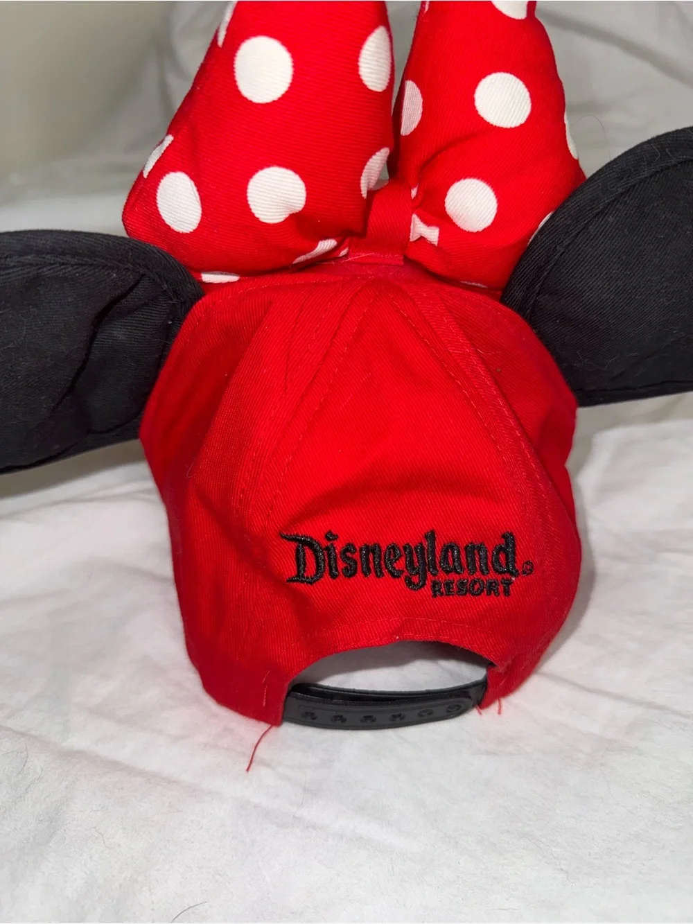 Disney Red Polka Dot Bow Cap with Black Ears
